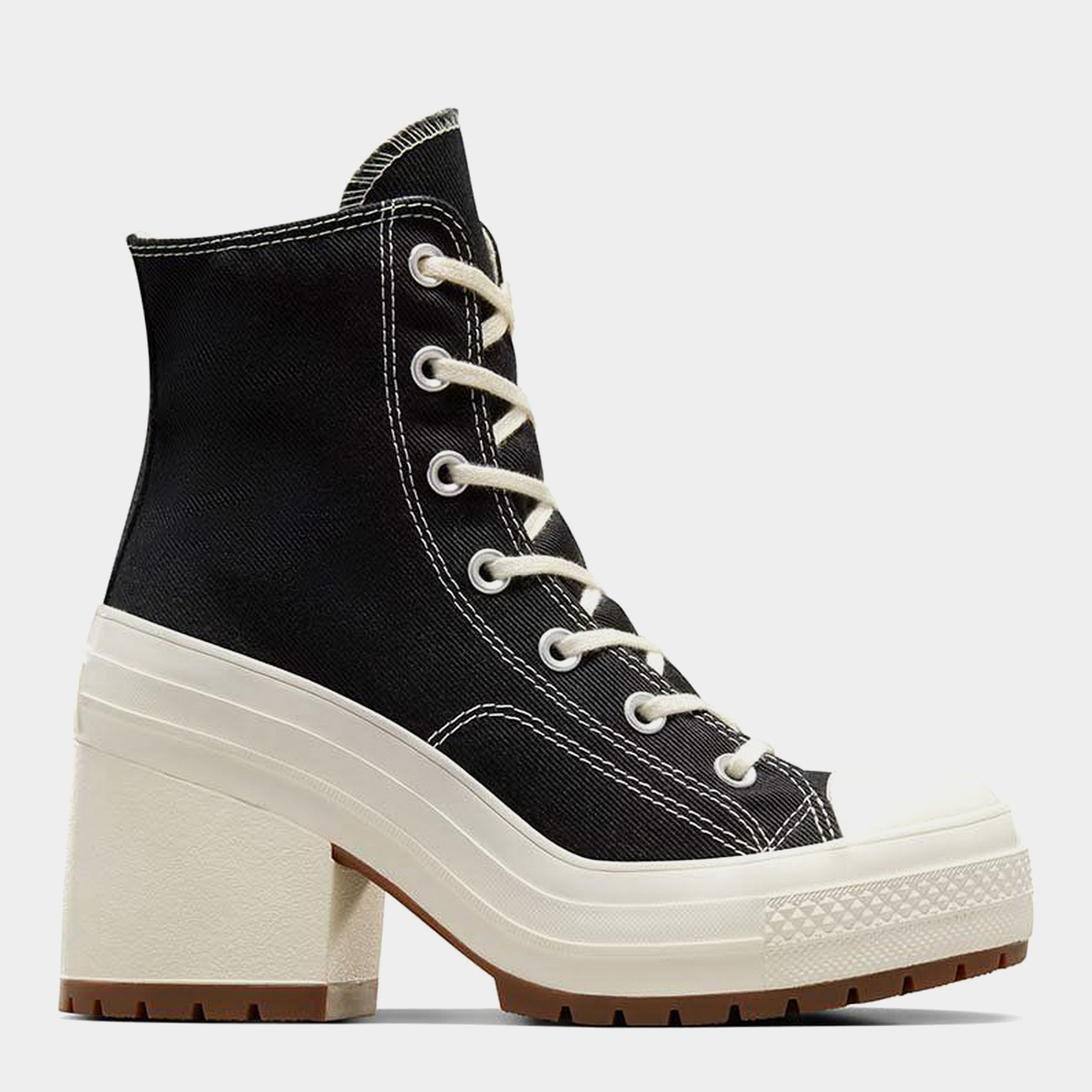 Акція на Жіночі кеди високі Converse Chuck 70 De Luxe Heel A05347C 38 (5.5US) 24.5 см Чорні від Rozetka