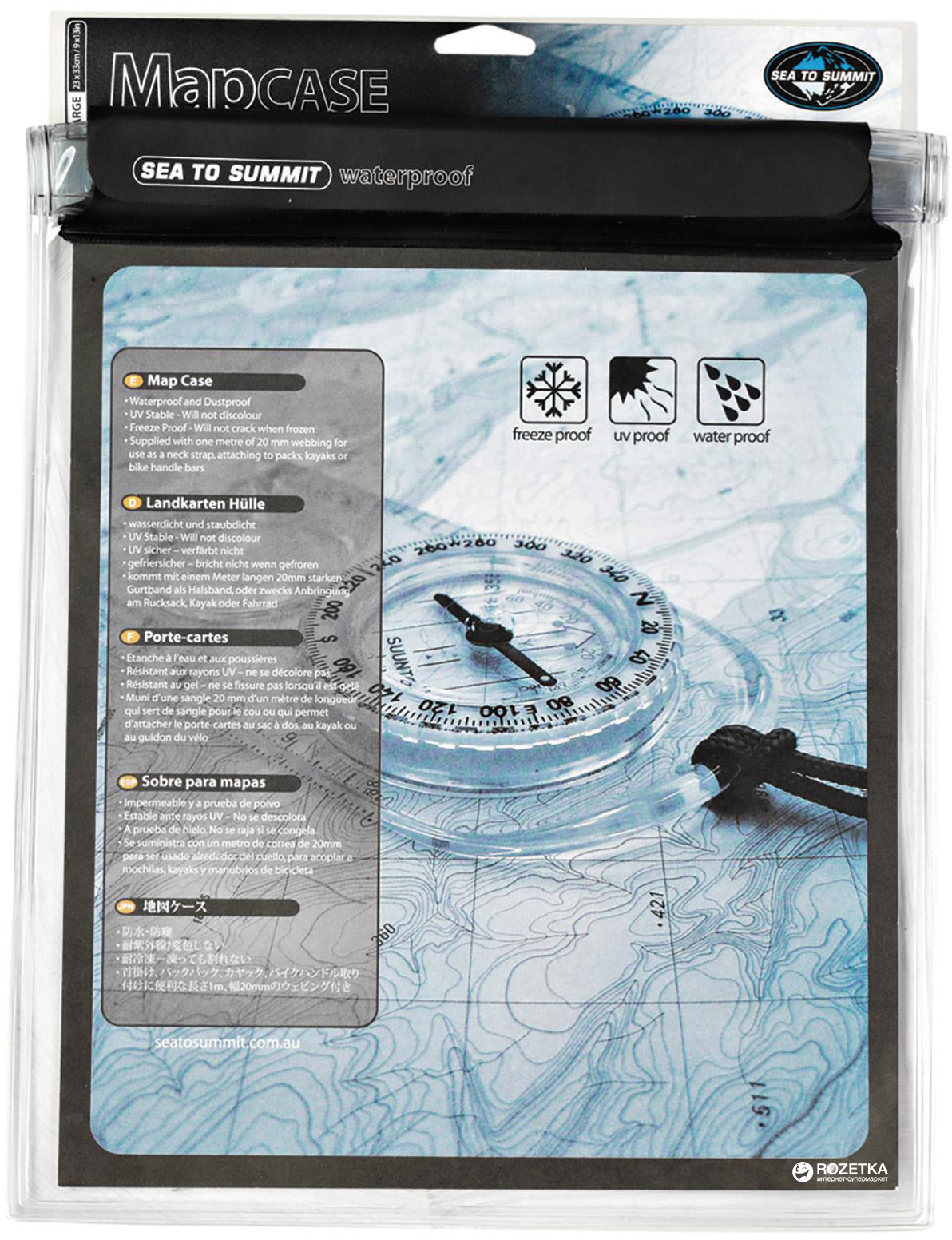 

Водонепроницаемый чехол Sea To Summit Waterproof Map Case S Black STS AWMCS (9327868001255)