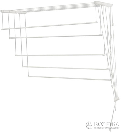 Акция на Сушка для одежды Brenda потолочная 5 прутьев 2 м (Br.2.00) от Rozetka UA
