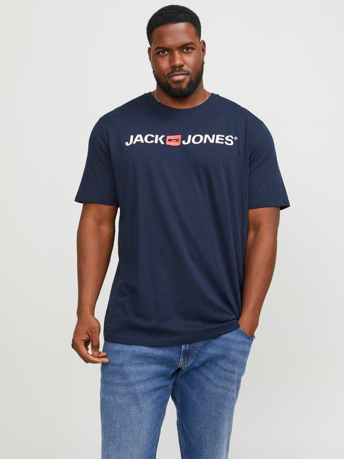 Футболка бавовняна довга чоловіча Jack & Jones 12184987 5XL Темно-синя від Rozetka на платформі USKIDKA Акція на Футболка бавовняна довга чоловіча Jack & Jones 12184987 5XL Темно-синя від Rozetka