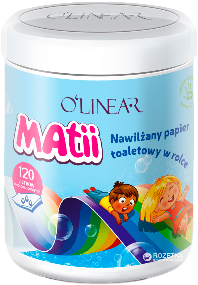 ROZETKA | Детская влажная туалетная бумага в рулоне O'Linear Matii 120 ...
