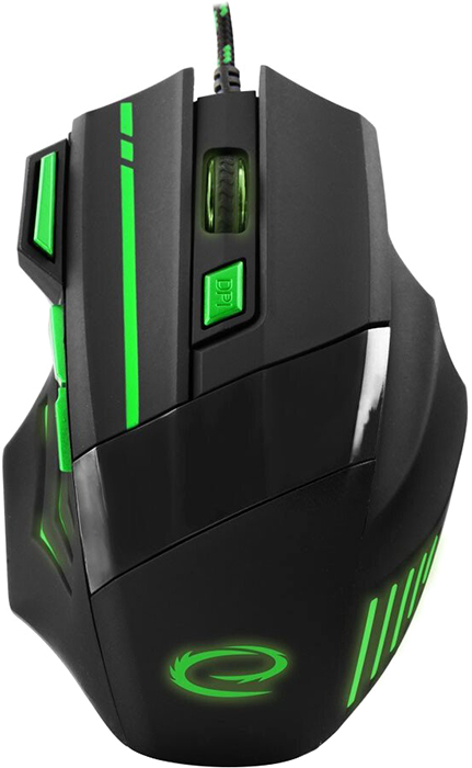 Мышь Esperanza MX201 Wolf USB Black/Green (EGM201G) – фото, отзывы