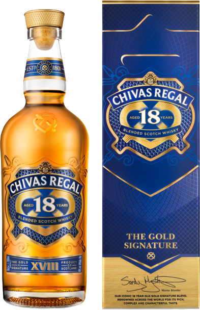 Виски Chivas Regal 18 лет выдержки 0.7 л 40% в подарочной