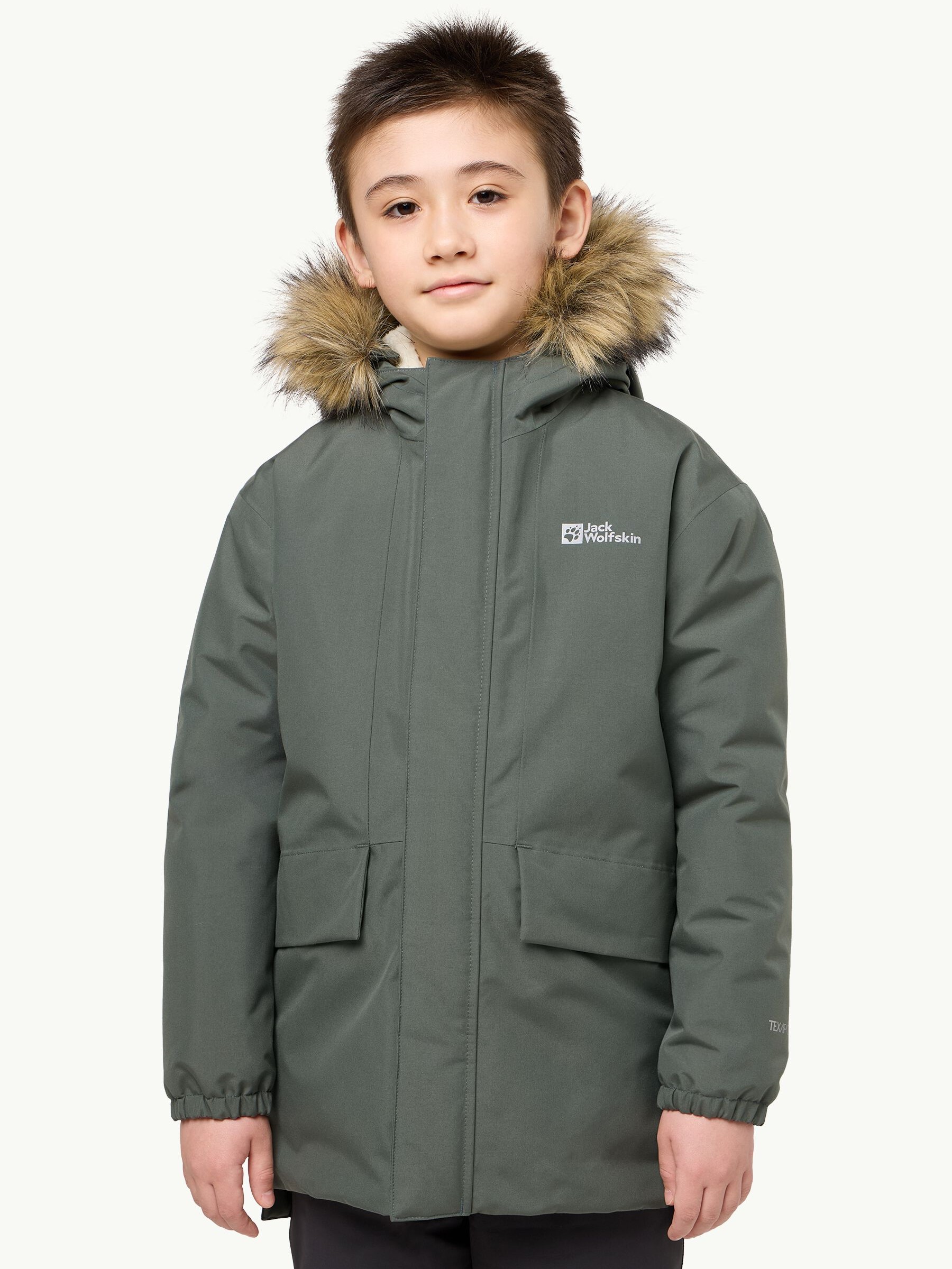 Дитяча зимова куртка-парка довга для хлопчика Jack Wolfskin Cosy Bear Jacket K 1610091_T0137 116 см Зелена від Rozetka на платформі USKIDKA Акція на Дитяча зимова куртка-парка довга для хлопчика Jack Wolfskin Cosy Bear Jacket K 1610091_T0137 116 см Зелена від Rozetka