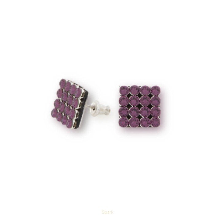 

Серебряные серьги SPARK Mesh Studs со Swarovski модели KMESHAM