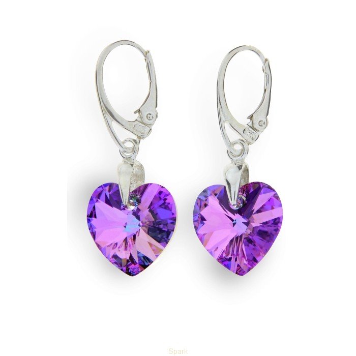 

Серебряные серьги SPARK Xilion Heart со Swarovski модели KW620214VL