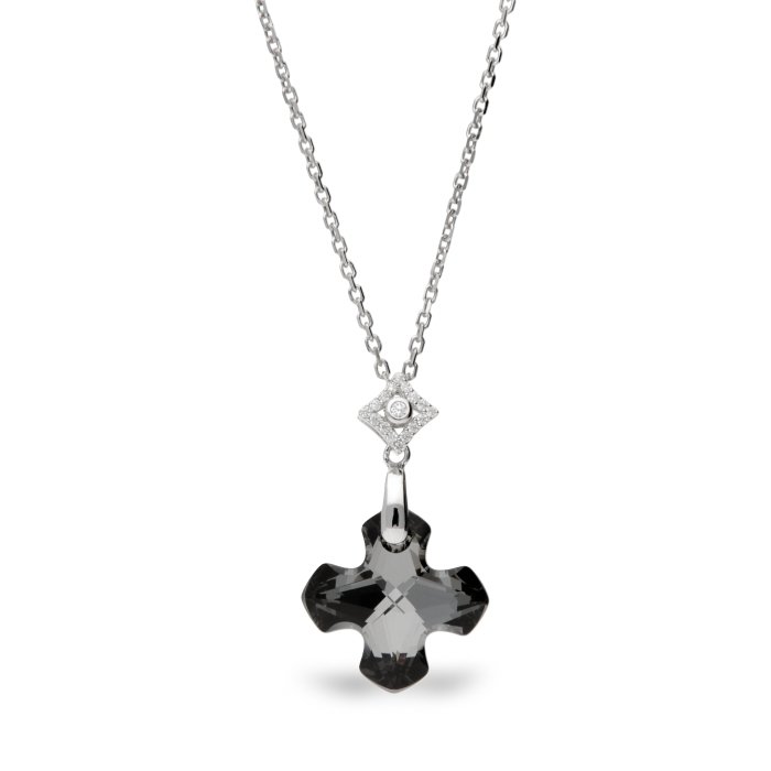 

Серебряный кулон c цепочкой SPARK Greek Cross со Swarovski модели NC686718SN