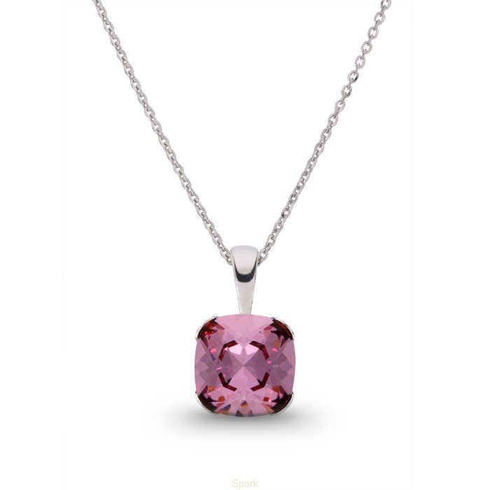 

Серебряный кулон c цепочкой SPARK Antique Square со Swarovski модели N4470AP