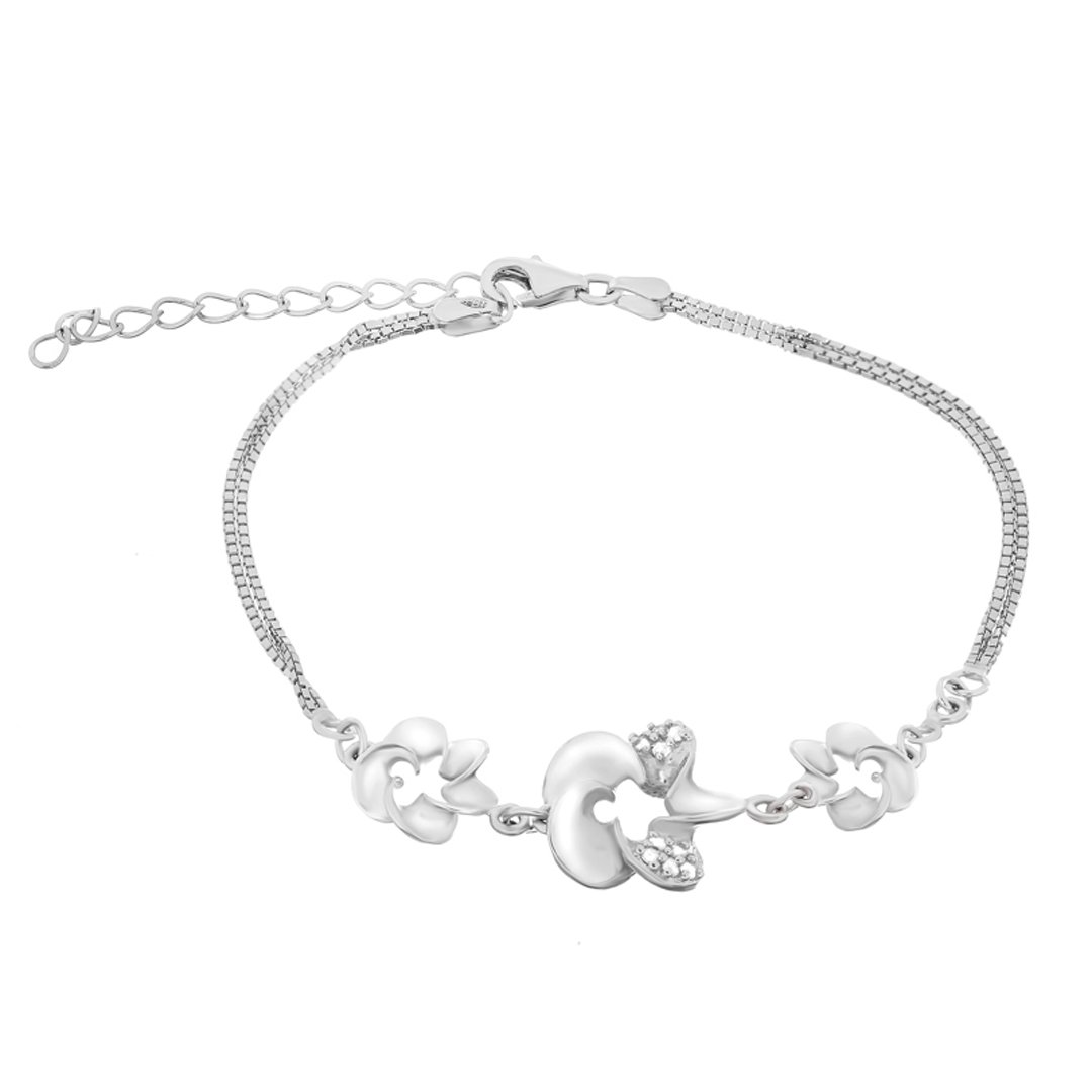 

Серебряный браслет Silvex925 с фианитом модели Б2Ф/468