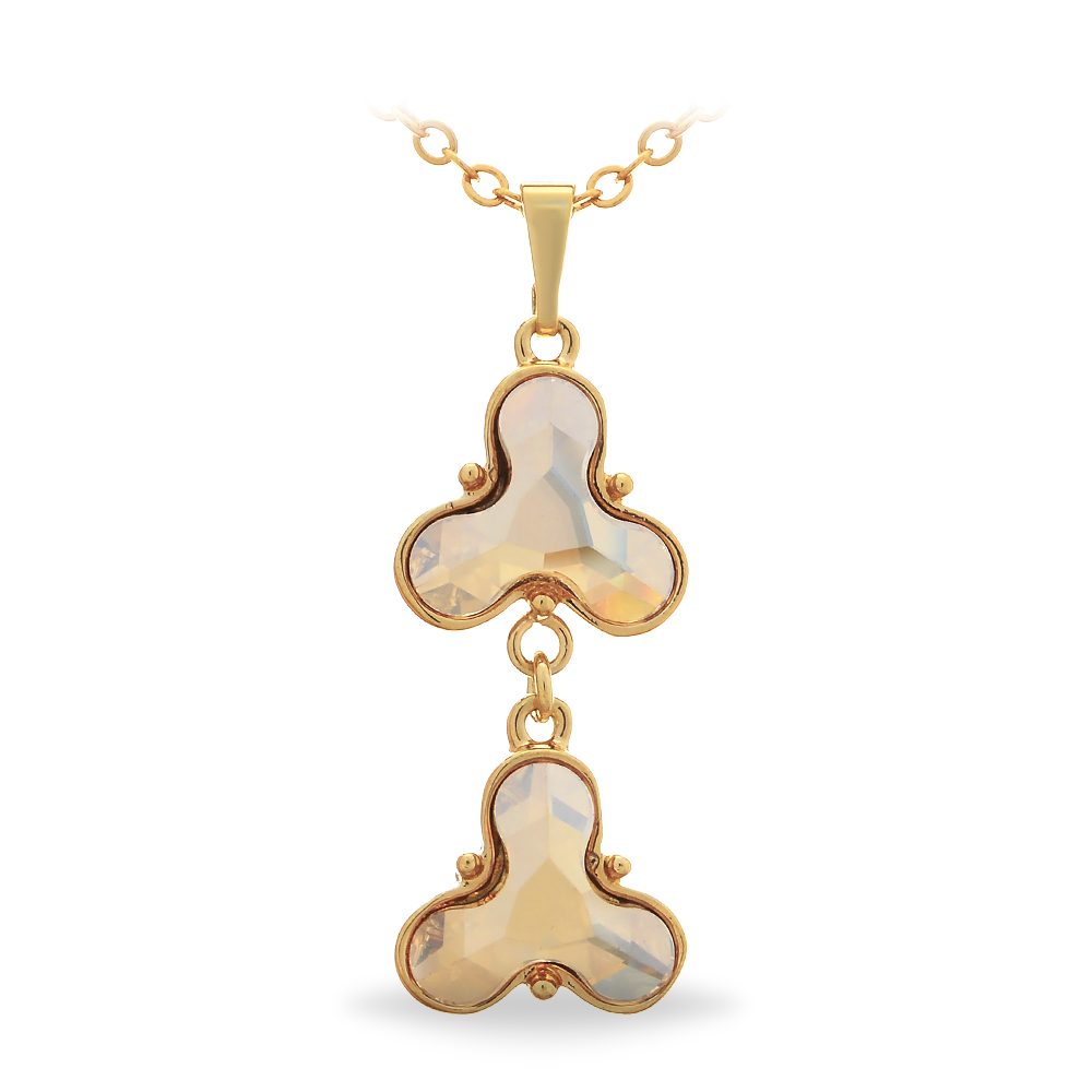 

Кулон c цепочкой KOBI 2x TROJLSTEK 8мм со Swarovski модели 7730-1387-03-35