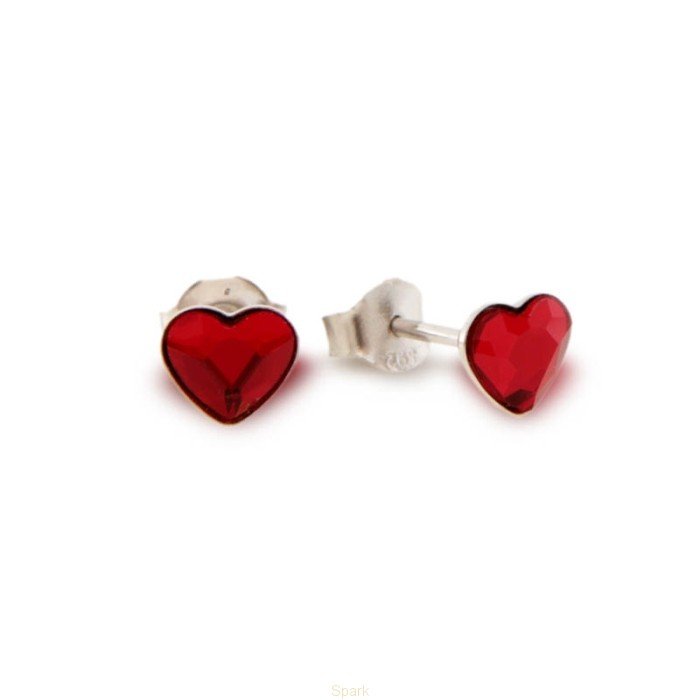 

Серебряные серьги SPARK Heart 6 мм со Swarovski модели K2808SI