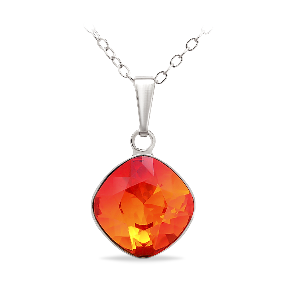 

Кулон с цепочкой KOBI IVONN 14*14 мм со Swarovski модели 7730-1369-56