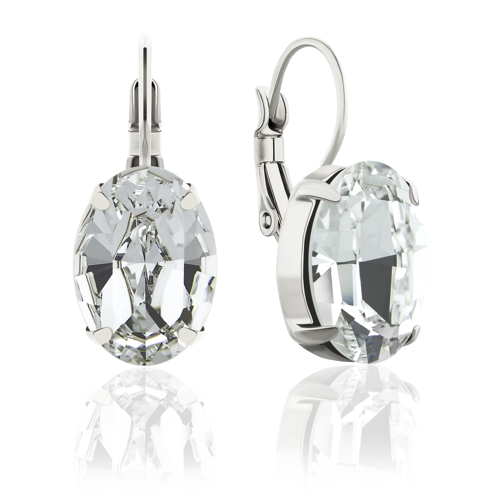 

Серьги KOBI MIRA 14*8 мм со Swarovski модели 7740-1728-06