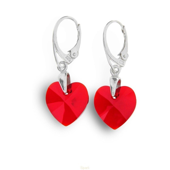 

Серебряные серьги SPARK Xilion Heart со Swarovski модели KW620214SI