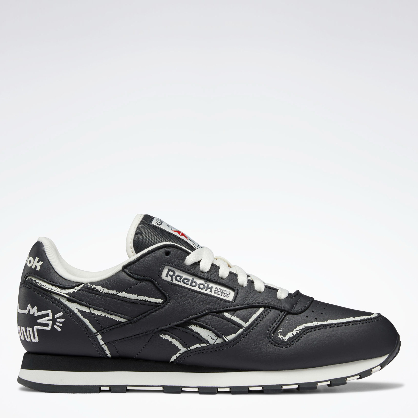 Акція на Підліткові шкіряні кросівки для хлопчика Reebok Classic Leather Kei GZ1456 36.5 Чорні від Rozetka