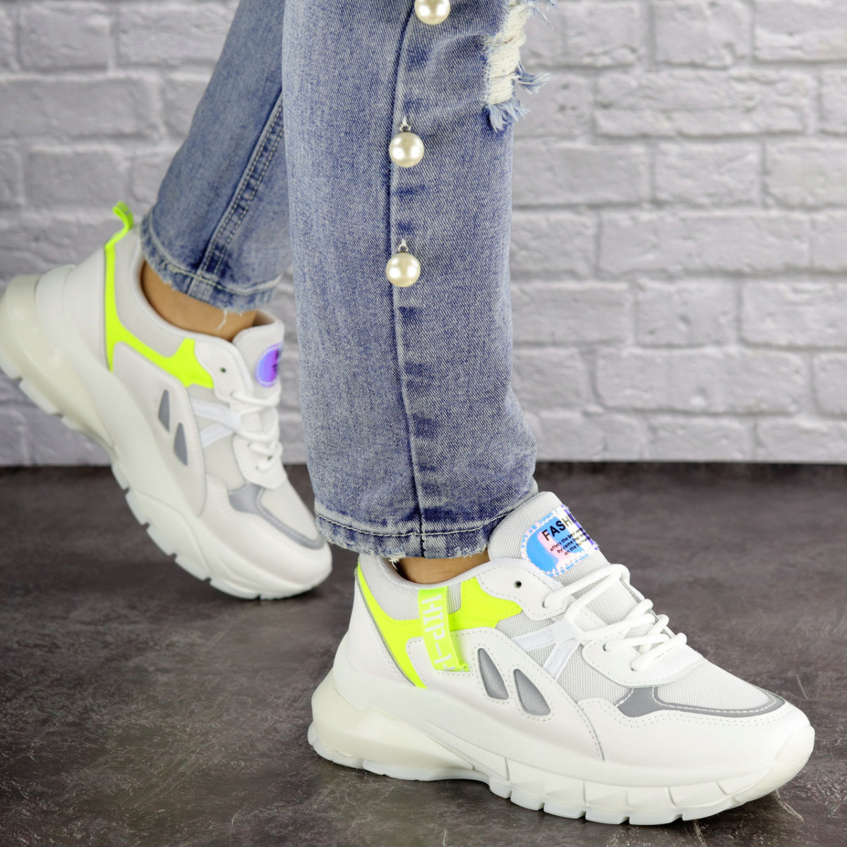 

Женские кроссовки Fashion Gabbie 1517 38 размер 24 см Белый
