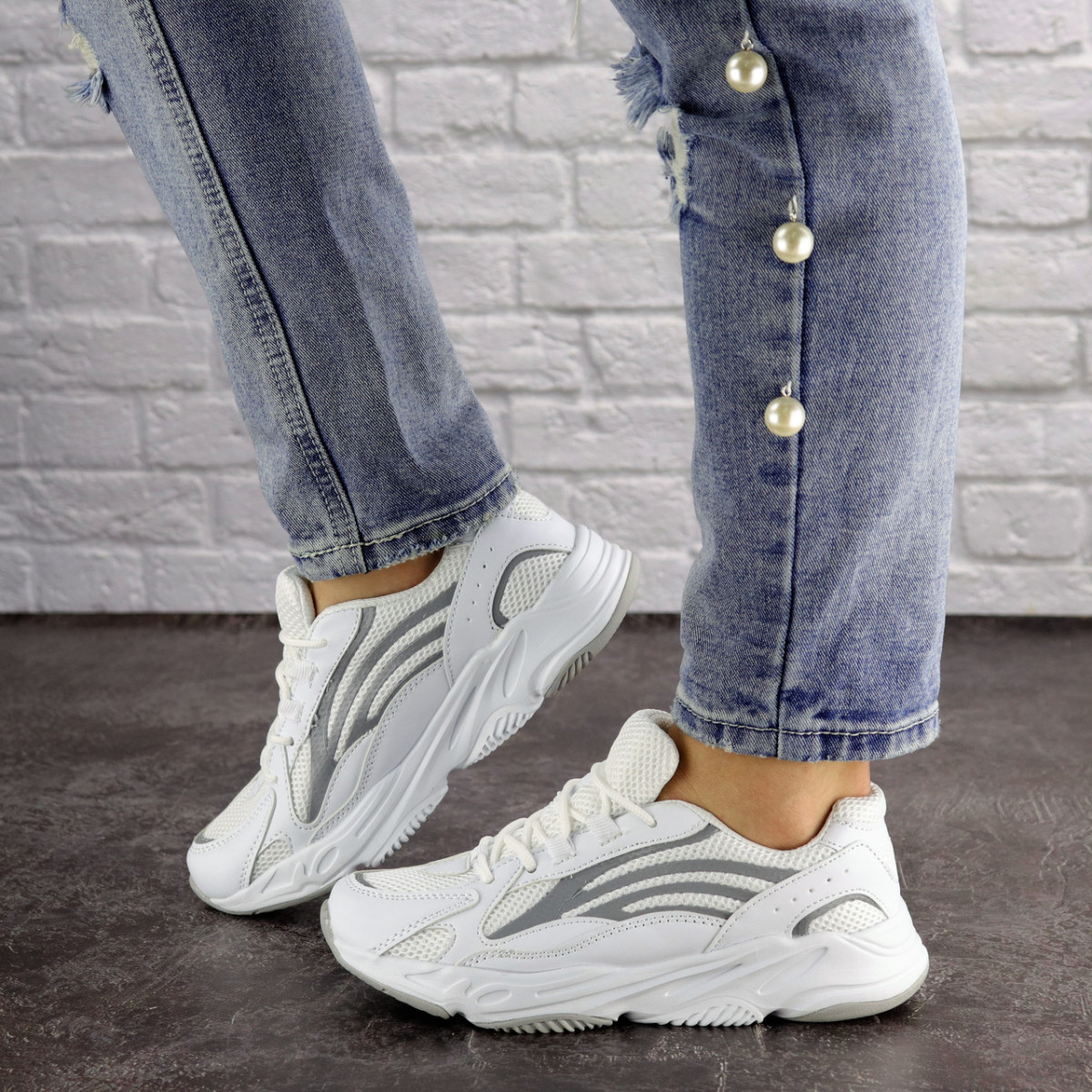 

Женские кроссовки Fashion Crunch 1613 36 размер 22,5 см Белый