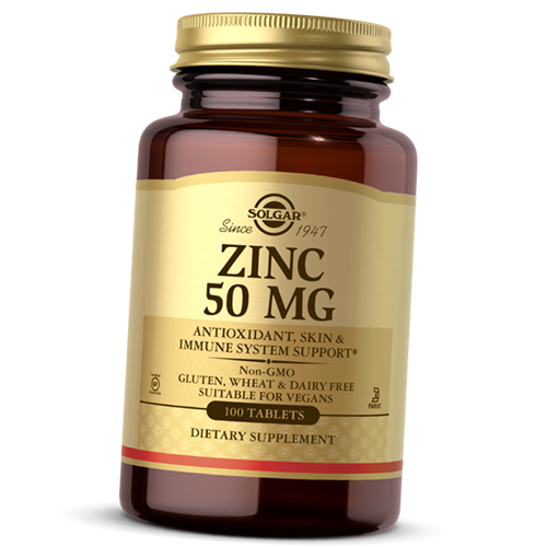 

Цинк Глюконат, Zinc 50, Solgar 100таб (36313075)