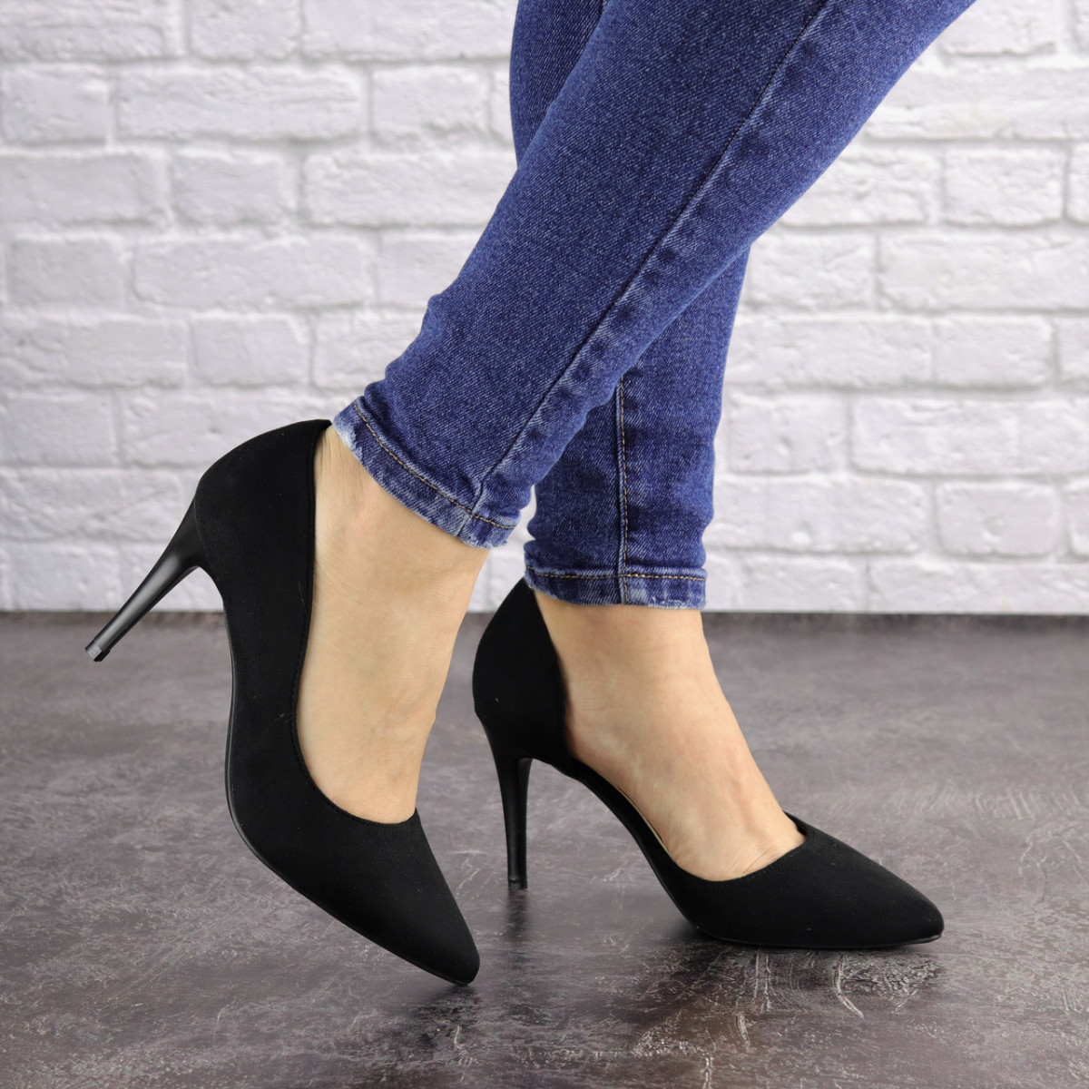 

Туфли женские лодочки на шпильке Fashion Lyndsy 1600 38 размер 24 см Черный