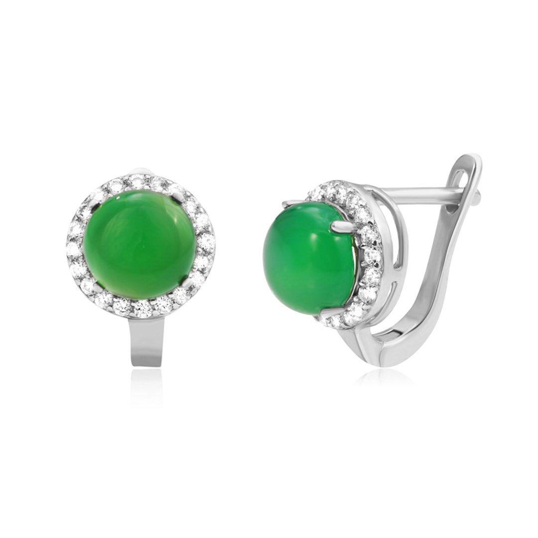 

Серебряные серьги Silvex925 с фианитом модели СК2АзФ/408