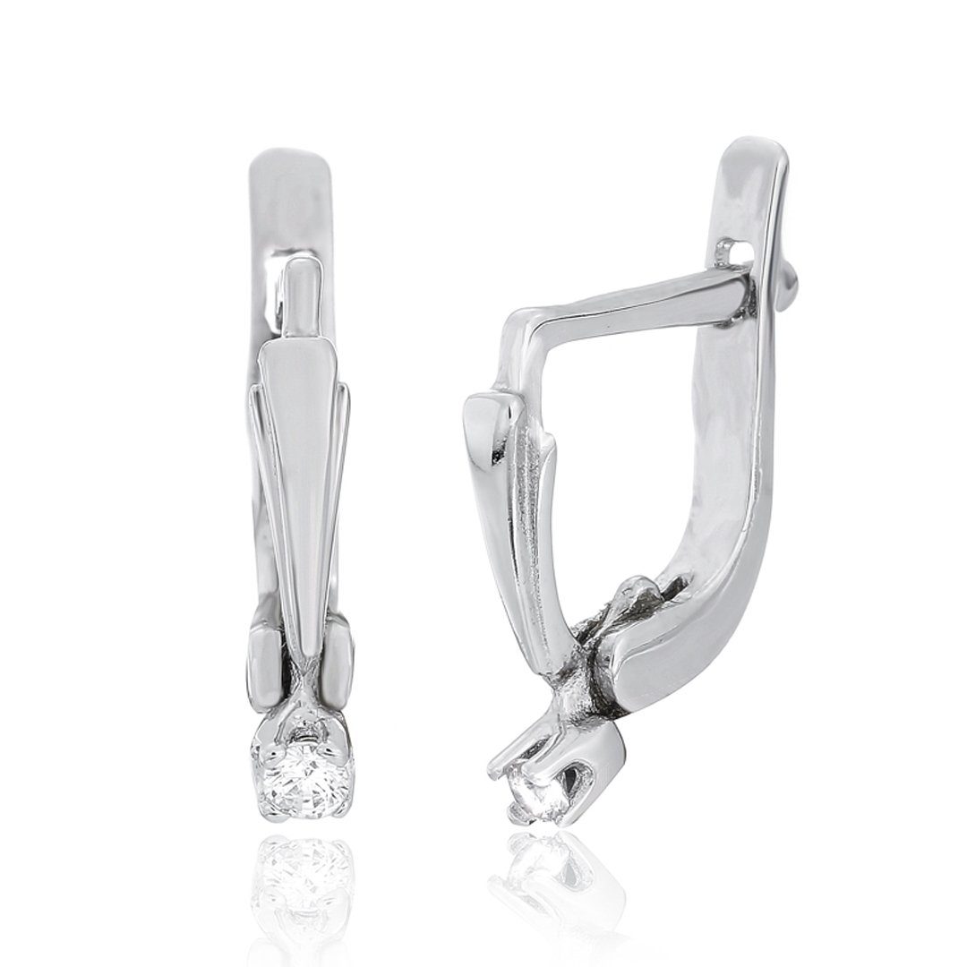 

Серебряные серьги Silvex925 с фианитом модели С2Ф/184