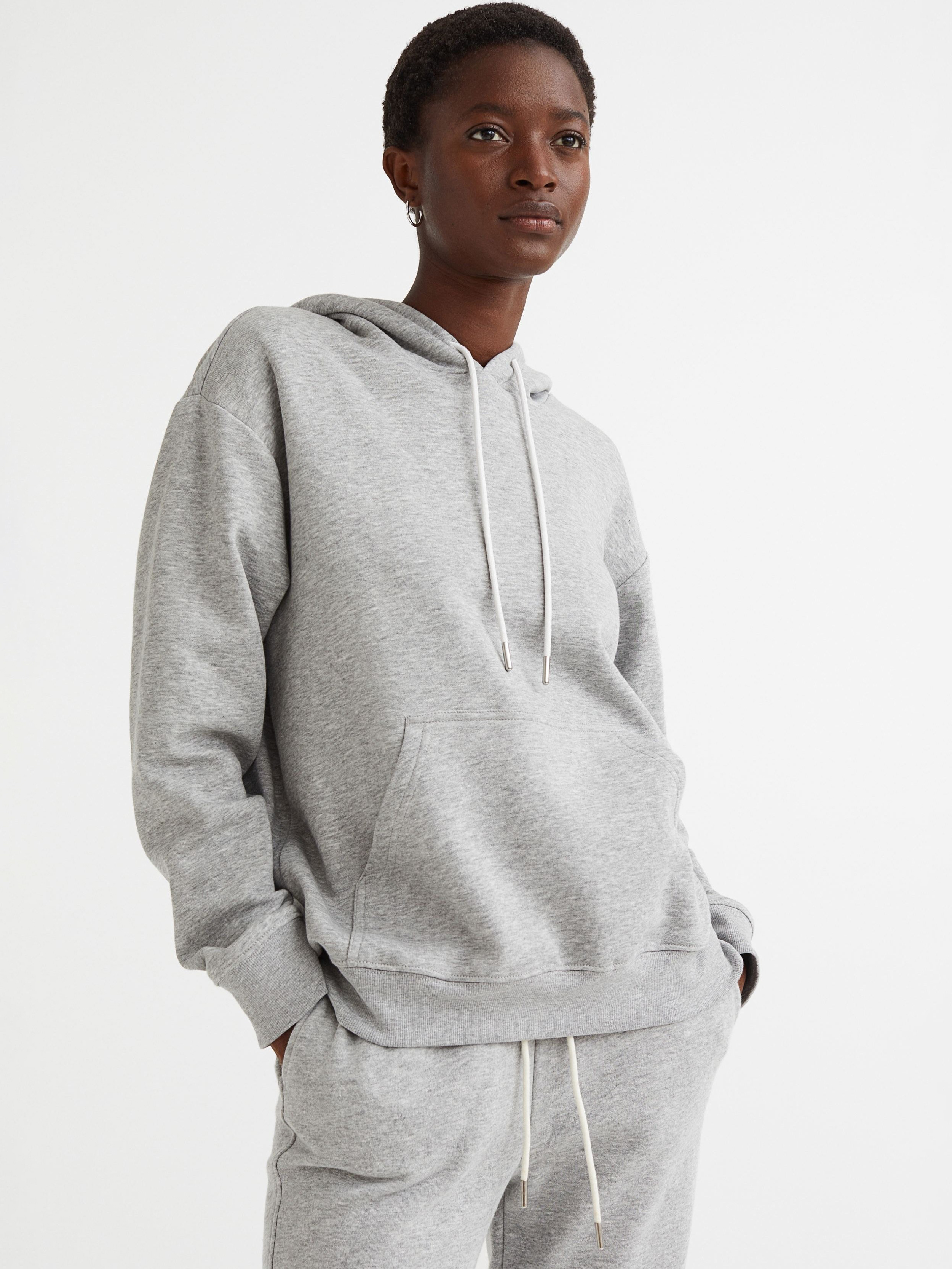 Акція на Худі жіноче H&M 4561634wer L Світло-сіре від Rozetka