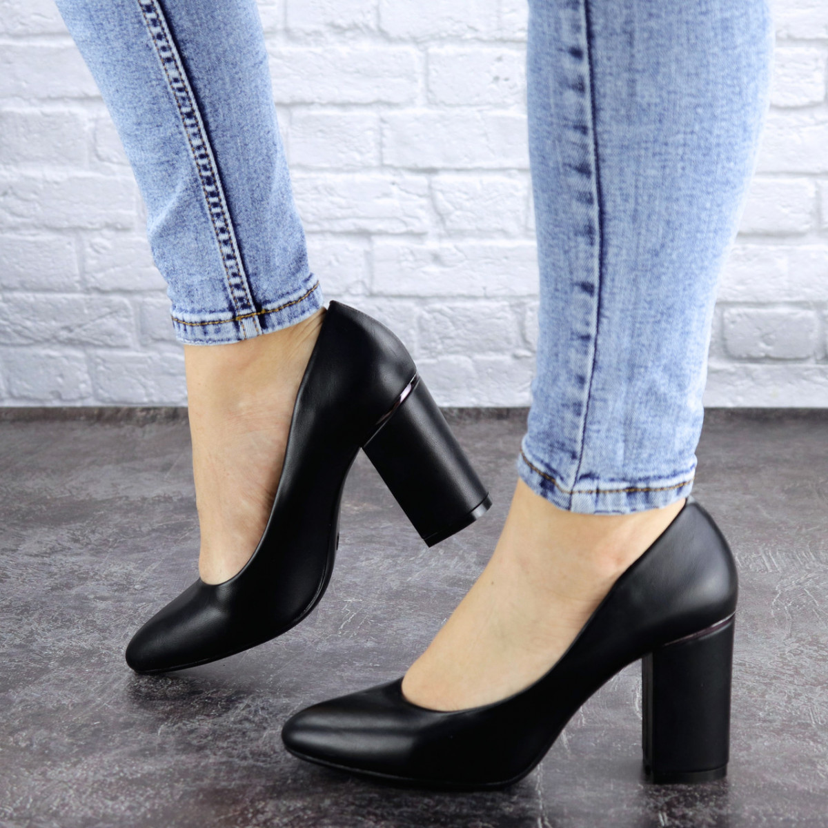 

Туфли женские на каблуке Fashion Beans 2129 36 размер 23,5 см Черный