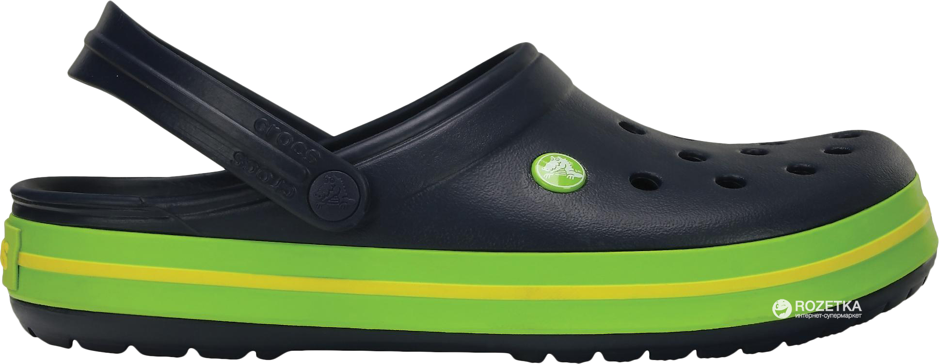

Сабо Crocs Jibbitz Crocband 11016-40I-M4/W6 36-37 22.1 см Синие с зеленым
