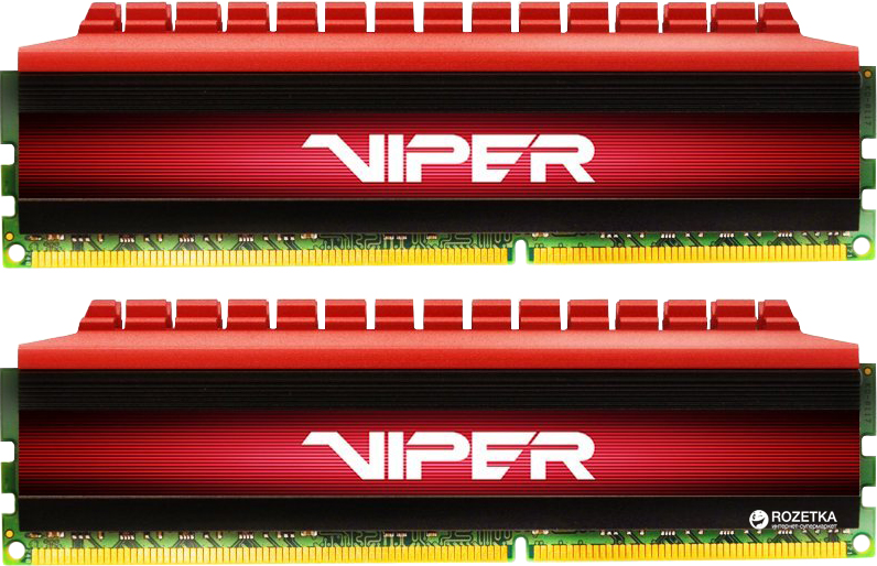 

Оперативная память Patriot DDR4-3200 16384MB PC4-25600 (Kit of 2x8192) Viper 4 Series Red (PV416G320C6K)