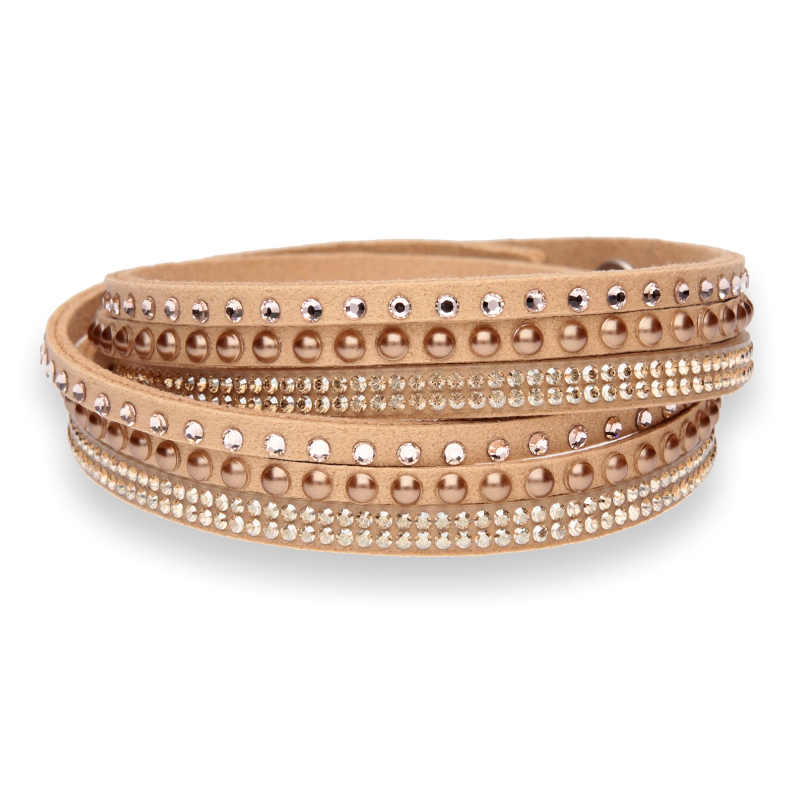 

Замшевый браслет SPARK Multistrands Pearl со Swarovski модели BDVP3SLSLBRGS