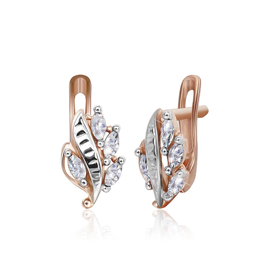 

Серебряные серьги Silvex925 с фианитом модели СК3Ф/002