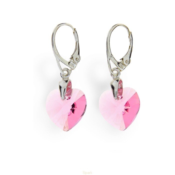 

Серебряные серьги SPARK Xilion Heart со Swarovski модели KW620214LR