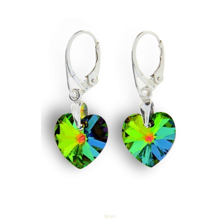 

Серебряные серьги SPARK Xilion Heart со Swarovski модели KW620214VM