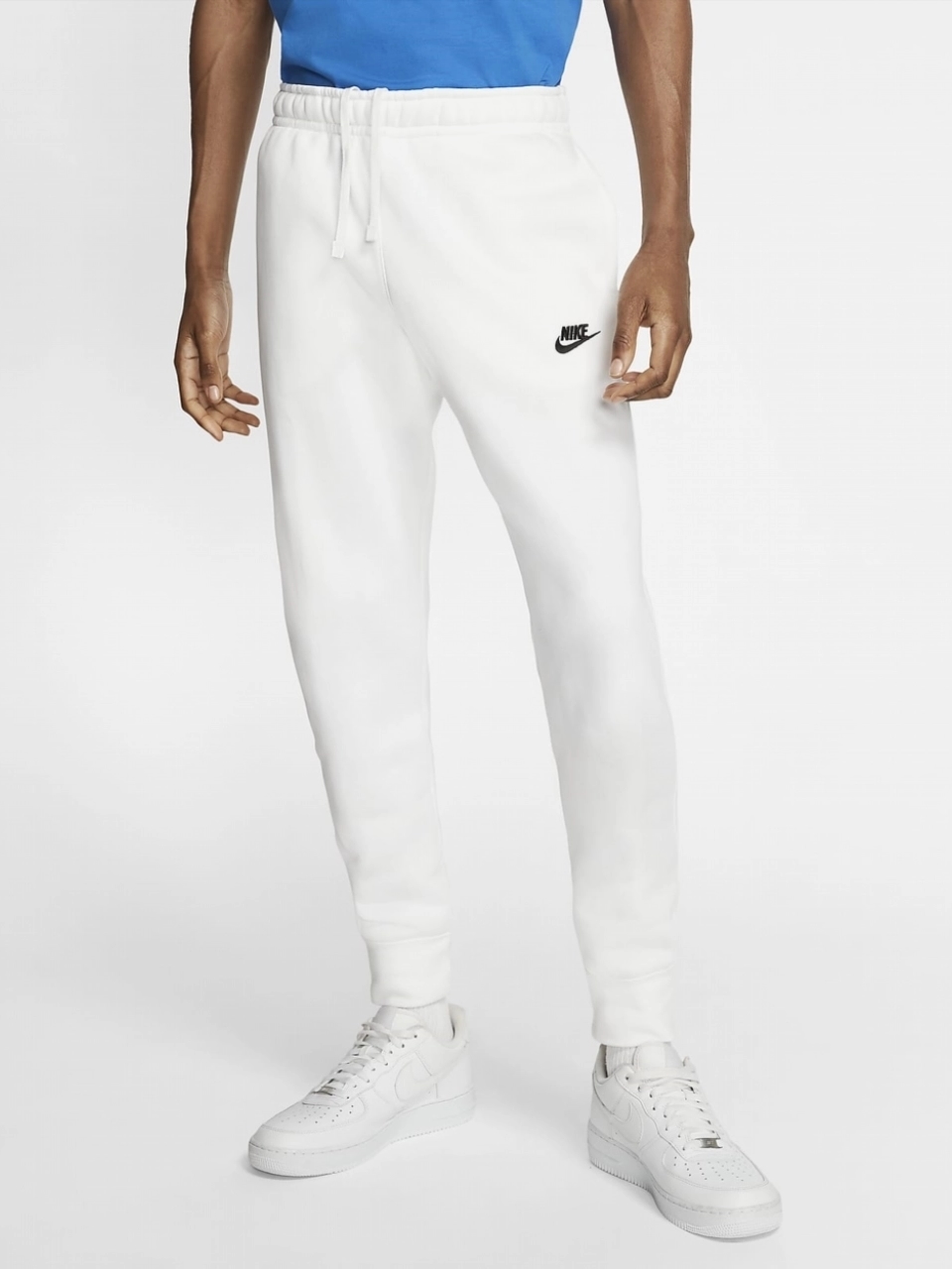 Спортивні штани чоловічі Nike Sportswear Club BV2671-100 M White/White/Black від Rozetka на платформі USKIDKA Акція на Спортивні штани чоловічі Nike Sportswear Club BV2671-100 M White/White/Black від Rozetka