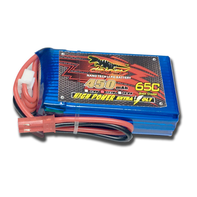 

Аккумулятор Dinogy Li-Pol 450mAh 11.1V 3S 65C JST (DLC-3S450H-JST)