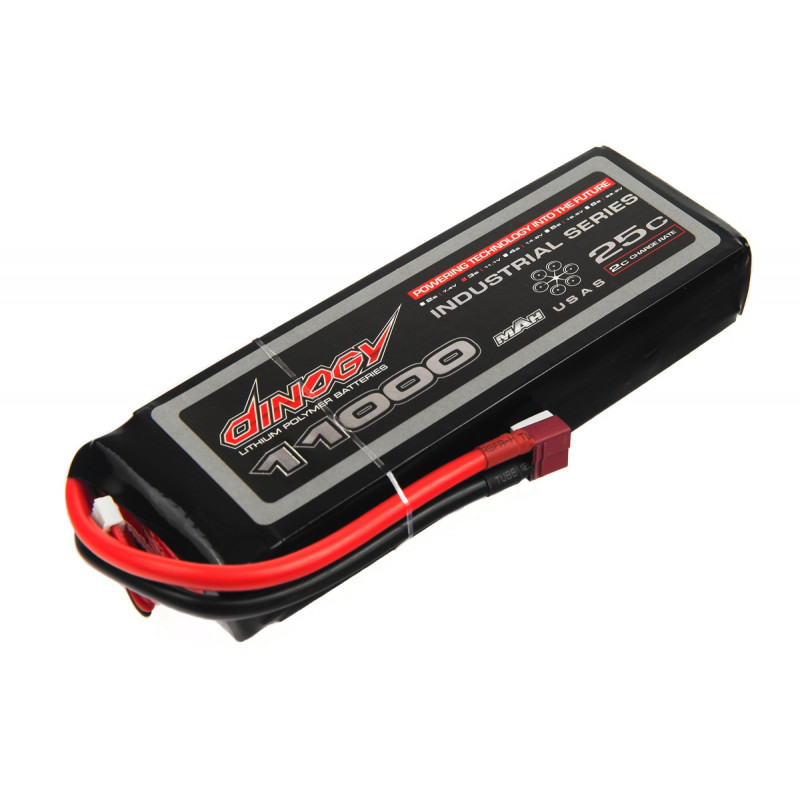 

Аккумулятор Dinogy Li-Pol 11000mAh 11.1V 3S 25C 30x61x178мм T-Plug (DLC-3S11000C-T)