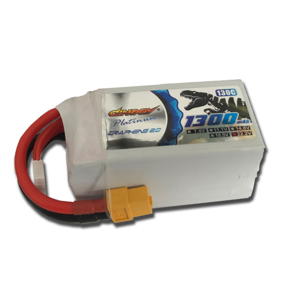 

Аккумулятор Dinogy PLATINUM G2.0 Li-Pol 1300mAh 22.2V 6S 130C XT60 (DLC-6S1300XTP-XT)