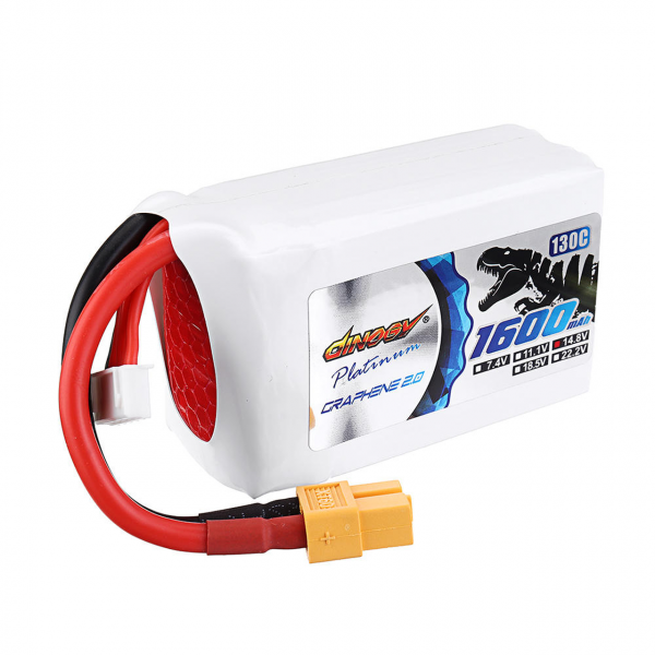 

Аккумулятор Dinogy PLATINUM G2.0 Li-Pol 1600mAh 14.8V 4S 130C XT60 (DLC-4S1600XTP-XT)