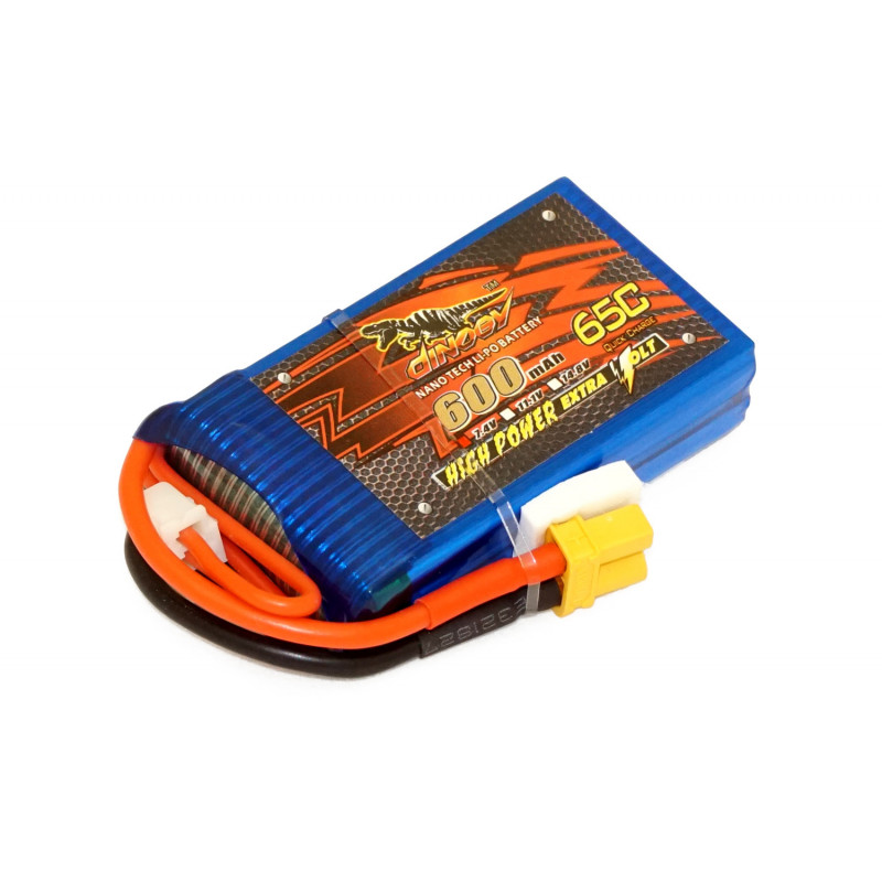 

Аккумулятор Dinogy Li-Pol 600mAh 7.4V 2S 65C XT30 (DLC-2S600H-XT30)