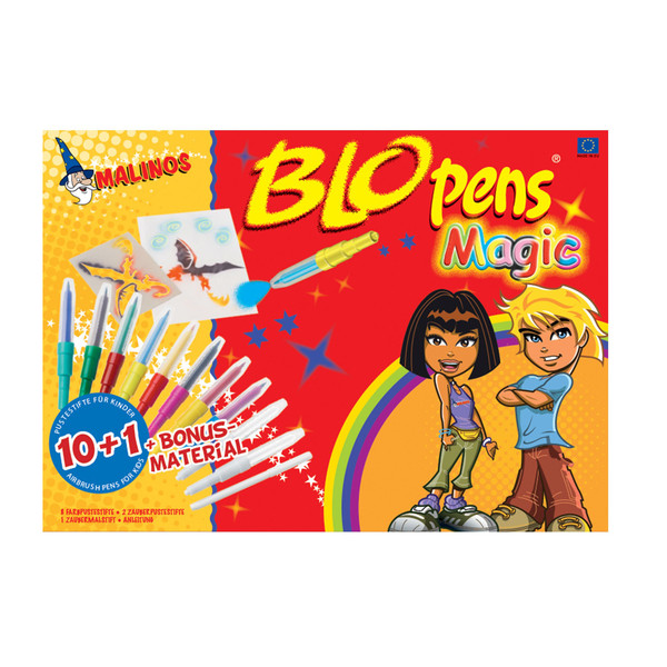 

Воздушные фломастеры-аэрографы волшебные Malinos Magic 8+2+1 шт (MA-300964)