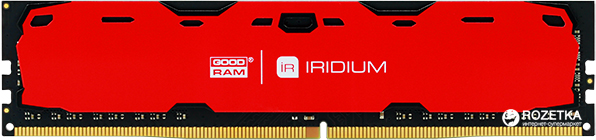 

Оперативная память Goodram DDR4-2400 8192MB PC4-19200 IRDM Red (IR-R2400D464L15S/8G)