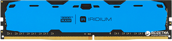 

Оперативная память Goodram DDR4-2400 4096MB PC4-19200 IRDM Blue (IR-B2400D464L15S/4G)