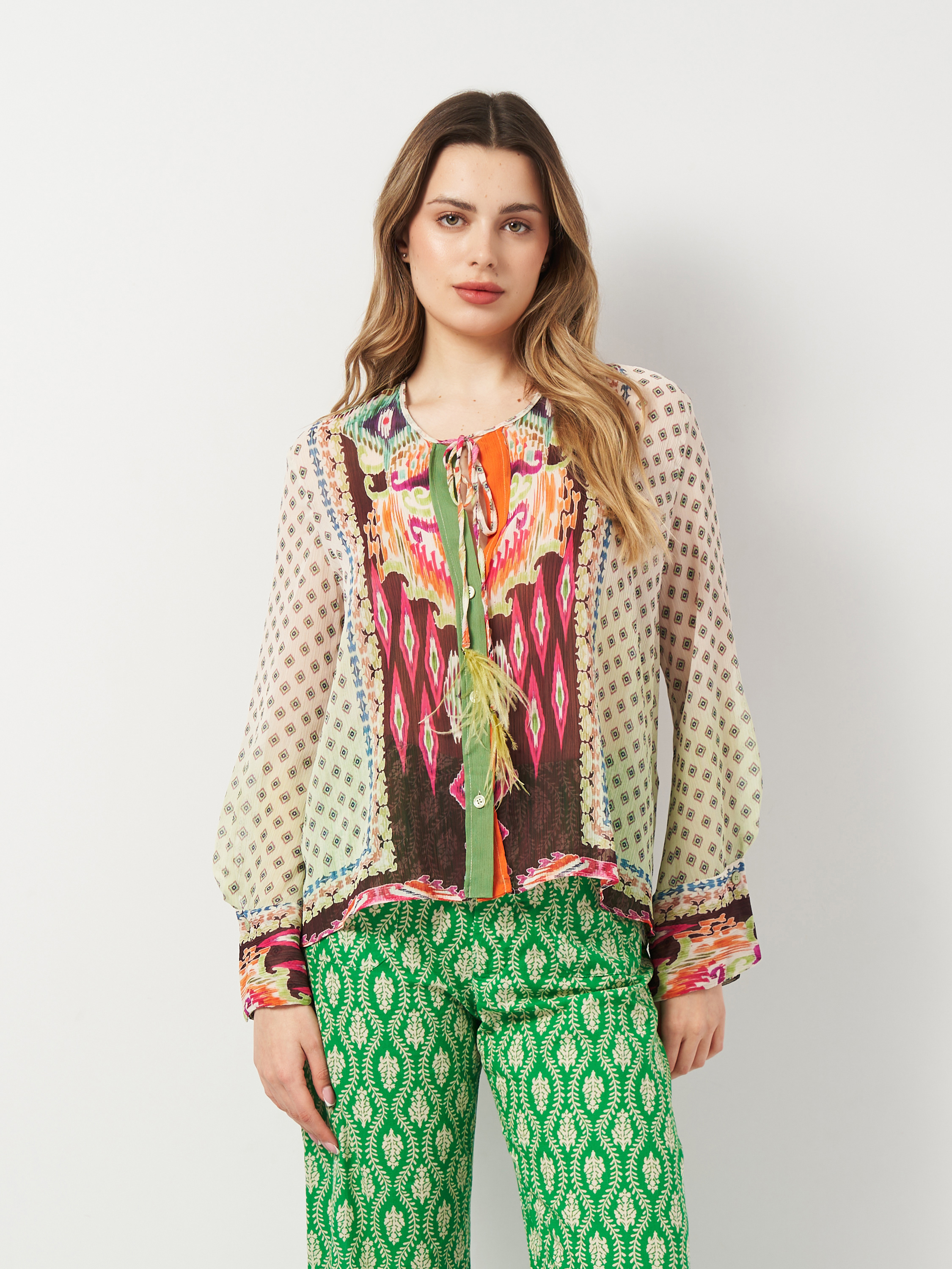 Блузка жіноча Zara 7651/213 XL Різнобарвна від Rozetka на платформі USKIDKA Акція на Блузка жіноча Zara 7651/213 XL Різнобарвна від Rozetka