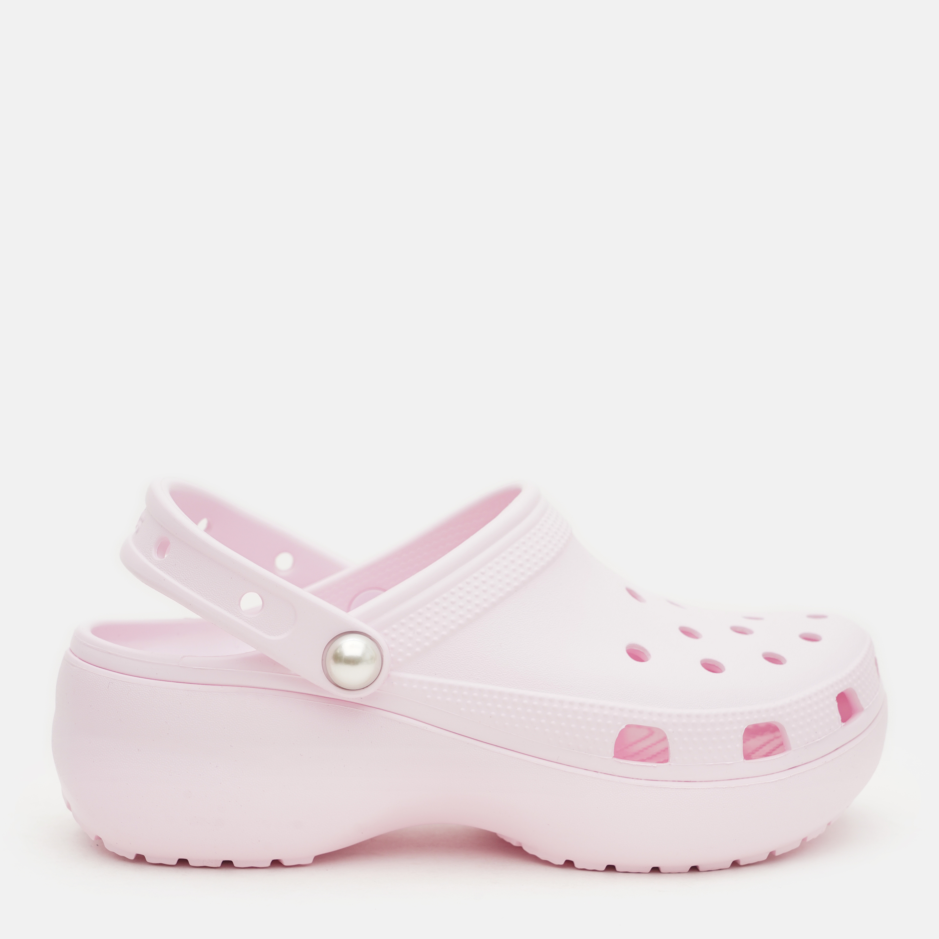 Жіночі крокси Crocs Classic Platform Pearl Clog PkM 211231-6ZW 38-39 (W8) 24 см Pink Milk від Rozetka на платформі USKIDKA Акція на Жіночі крокси Crocs Classic Platform Pearl Clog PkM 211231-6ZW 38-39 (W8) 24 см Pink Milk від Rozetka