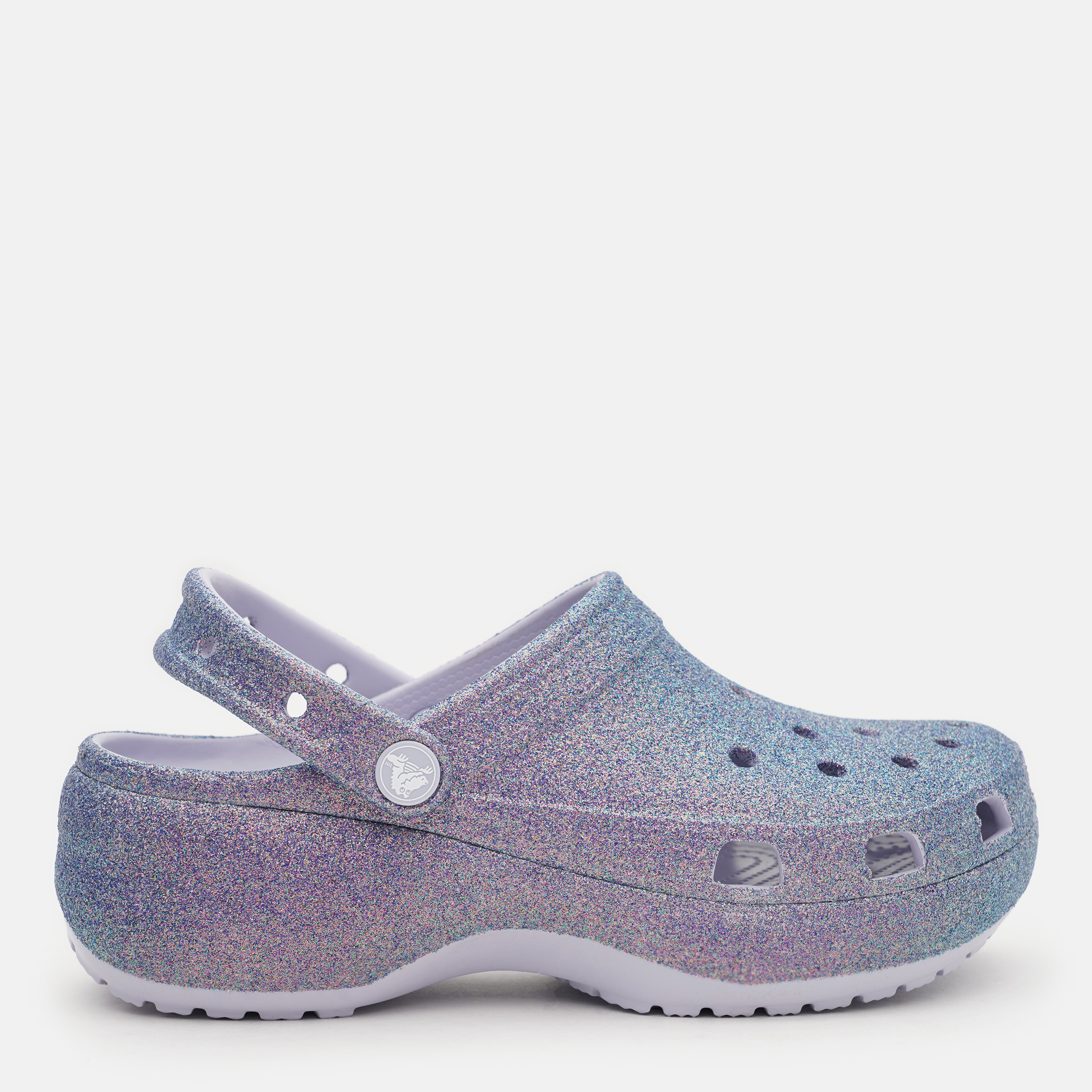 Жіночі крокси Crocs Platform Irid Glitter Clog PrM 211024-5BR 41-42 (W10) 26 см Purple Moon від Rozetka на платформі USKIDKA Акція на Жіночі крокси Crocs Platform Irid Glitter Clog PrM 211024-5BR 41-42 (W10) 26 см Purple Moon від Rozetka