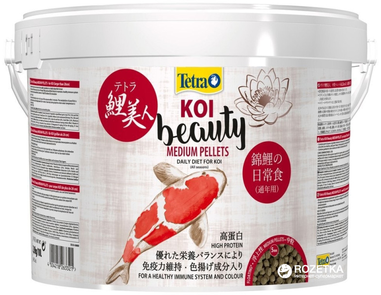 

Корм Tetra KOI Beauty Medium для прудовых рыб в гранулах 10 л