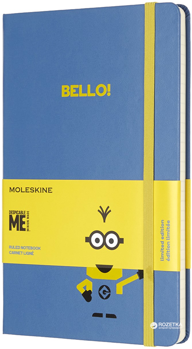 

Записная книга Moleskine Minions 13 х 21 см 240 страниц в линейку Голубая (8055002855396)