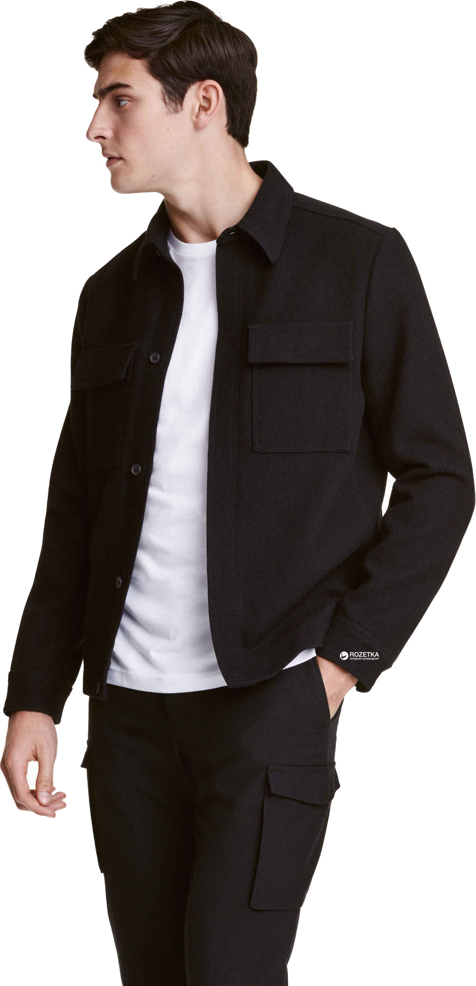 

Пальто H&M 4045424-AAAD L Черное