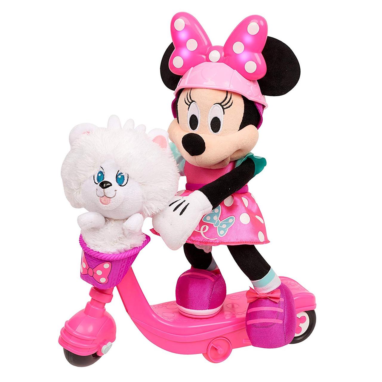 

Інтерактивна іграшка Just Play Minnie Helper Scooter 13" Feature Plush Мінні Маус на скутері і цуценя (13751) (B079M6HZM5)