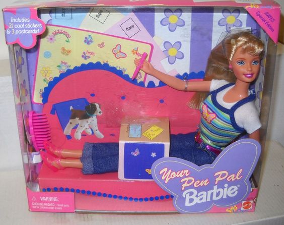 

Коллекционная Кукла Барби Друг по переписке 90-х годов, с 3 открытками и стикерами - Your Pen Pal Barbie Doll